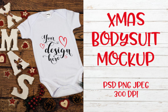 Download Christmas Bodysuit Mockup | Psd Files - Mockup Collection