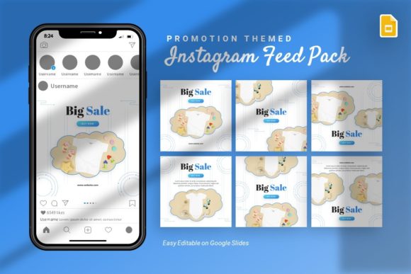 Download Instagram Feed - Promotion Google Slides - Promo Collection