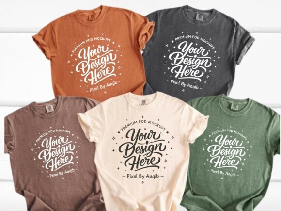Download Comfort Colors C1717 Flat Lay Mockup - Mockup Collection