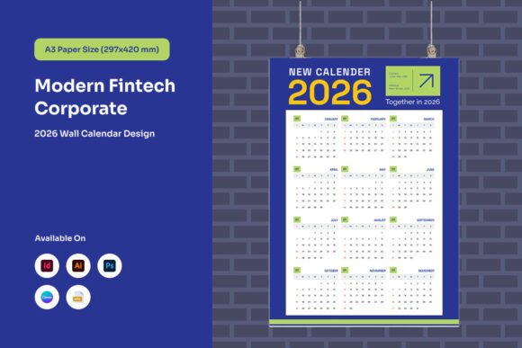 Download Fintech Annual Wall Planner 2026 - Annual Collection