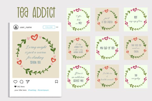Download Tea Addict Social Media Quotes &amp; Icon - Social media quotes Collection