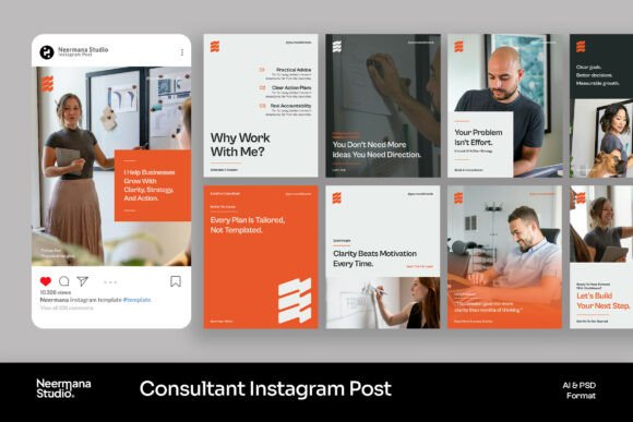 Download Orange Consultant Company Instagram Post - Orange Collection