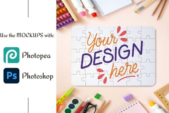 Download Dye Sublimation 30 Piece Puzzle Mockup - Mockup Collection