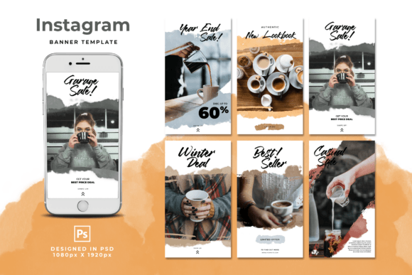 Download Orange Banner Instagram Stories - Orange Collection