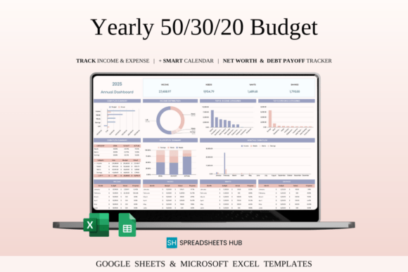 Download 50/30/20 Annual Budget Planner - Annual Collection
