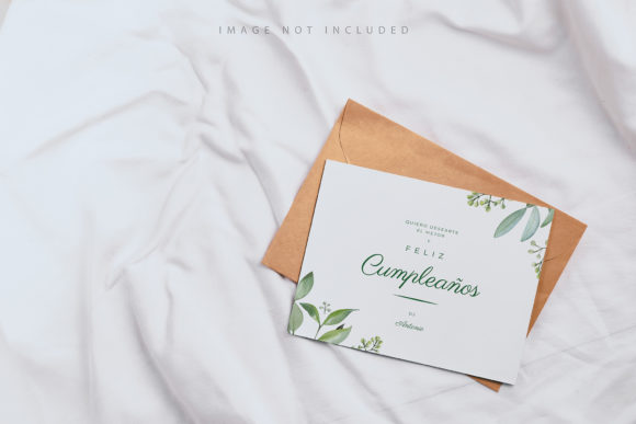Download Styled Craft Envelope and White Card Mockup - Mockup Collection