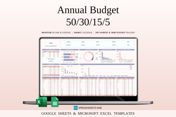 Download 50/30/15/5 Annual Budget Spreadsheet - Annual Collection