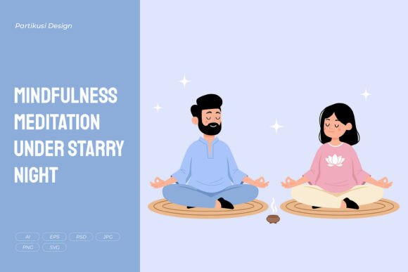 Download Mindfulness Meditation Under Starry - Premium Resources