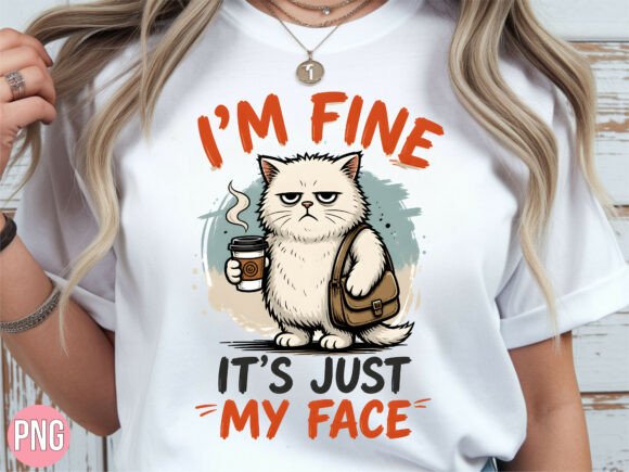 Download I'm Fine Its Just My Face PNG Shirt - Fine Collection