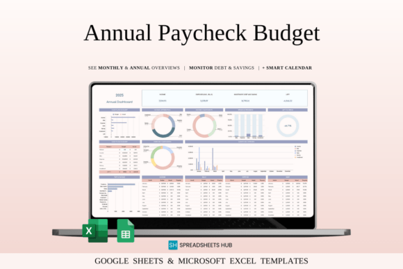 Download Annual Budget by Paycheck Spreadsheet - Annual Collection
